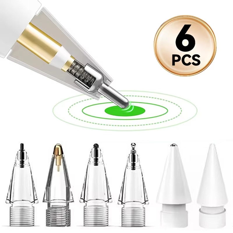Stylus Replacement Tip - 6-in-1 Ersatzspitzen für Apple Pencil 1.,