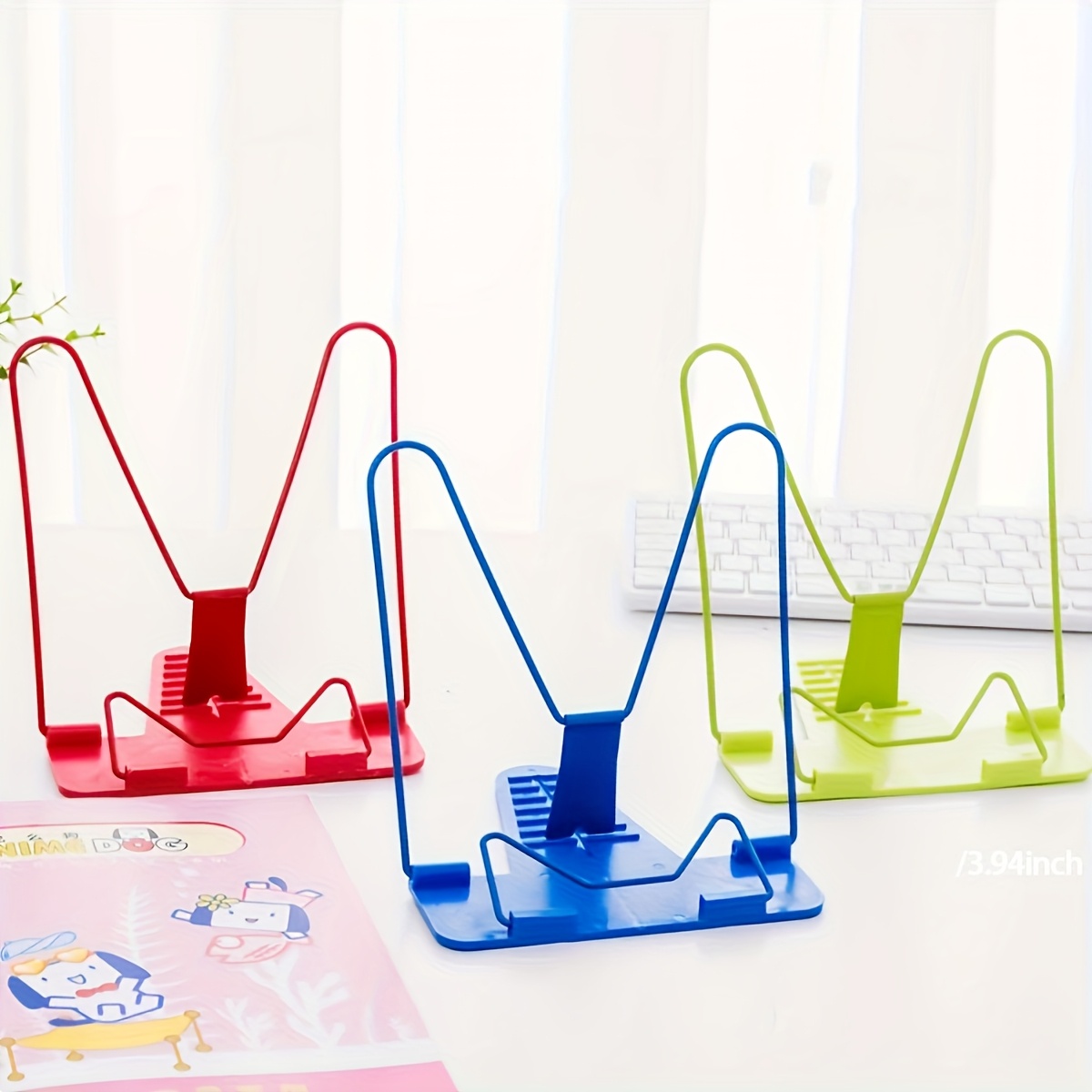 Tablet Accessories For Reading - Faltbarer Desktop-Buchständer, Lesehalter mit verstellbarem Winkel,