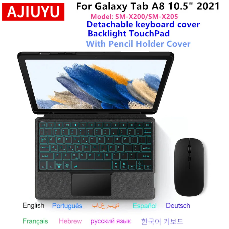 Tablet Keyboard Case - Magische Tastatur für Samsung Galaxy Tab